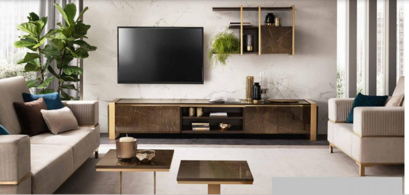 Salontafel Bank Bank Tafel Moderne 2-delige Set Koffietafel Bijzettafel