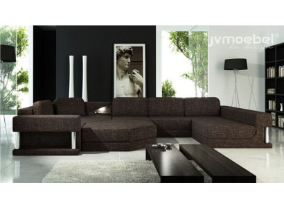 Woonlandschap U-vorm Bedfunctie Textielstof Grote Hoekbank Bank Bekleding Bank