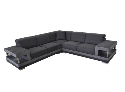 Leder hoekbank bank gestoffeerde woonlandschap luxe set hoekbanken