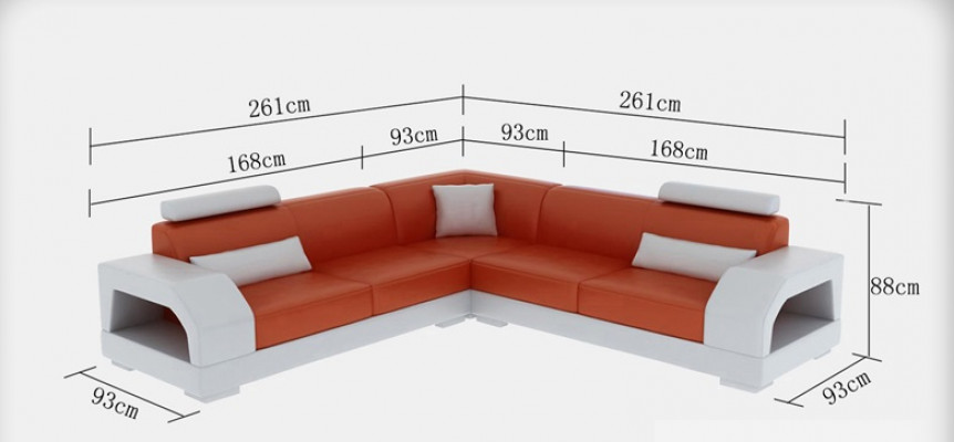 Leren bank Bankstel Woonlandschap Hoekbank Hoek set Design Modern Bank G8001B