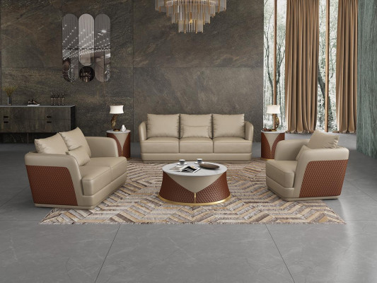 Italiaanse design woonkamer meubels leren bank bankstel bank bankstel set