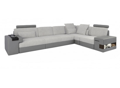 Ontwerper hoekbank woonkamer Luxe L-vormige bankstellen nieuwe stoffen bankstellen
