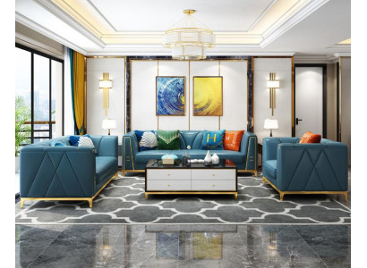 Chesterfield lederen sofa bankstellen woonkamer sofa bankstellen