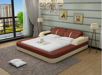 Waterbed Hotel Dubbel Bed Bedden Compleet Lederen Bed Hoesbed Water LB8823