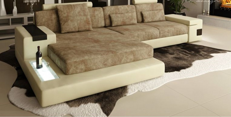 Sofa Bank Hoekbank Hoek Bank Landschap Bekleding Ontwerp Woon L-vorm
