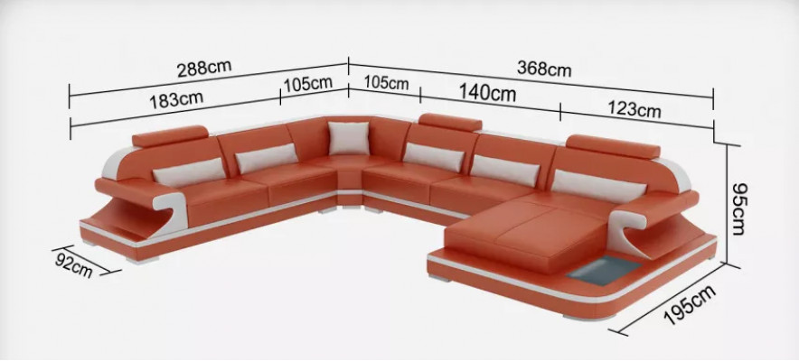 Ontwerp Bank Hoekbank Bankstel Bank Sofa's Banken Tafel 2-delig. Woonlandschap