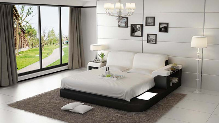 Luxe dubbel multifunctioneel waterbed, waterbed bekleding 200x200 + USB.