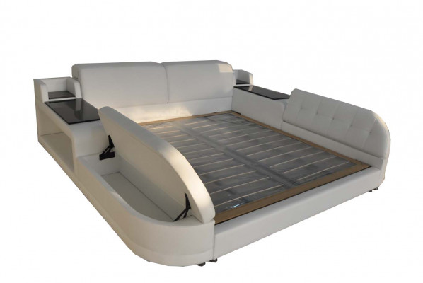 Ontwerp het luxe bed + USB-bekleding Hotel Moderne Bedden Leer 140/160/180/200.