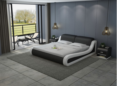 Waterbed Hotel Dubbel bed Bedden + USB Compleet Leren Bed Waterboxspring