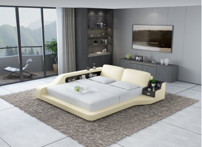 Waterbed Hotel Dubbel Bed Bedden Compleet Lederen Bed Gestoffeerd Bed Water LB8841