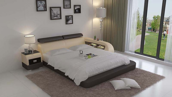 Waterbed Hotel Dubbel Bed Bedden Compleet Lederen Bed Gestoffeerd Bed Water LB8801