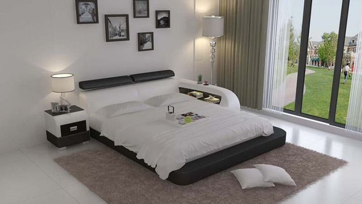 Waterbed Hotel Dubbel Bed Bedden Compleet Lederen Bed Gestoffeerd Bed Water LB8801