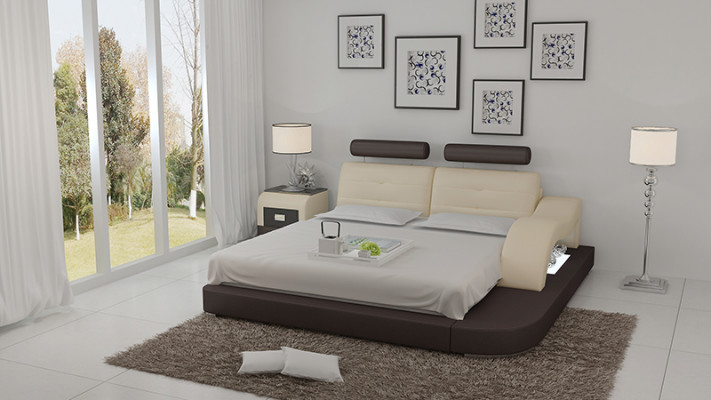 Waterbed Hotel Dubbel Bed Bedden Compleet Lederen Bed Gestoffeerd Bed Water LB8802