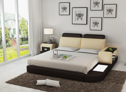 Waterbed Hotel Dubbel Bed Bedden Compleet Lederen Bed Gestoffeerd Bed Water LB8804