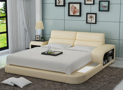 Waterbed Hotel Twee Bed Bedden Compleet Lederen Bed Gestoffeerd Bed Water LB8805