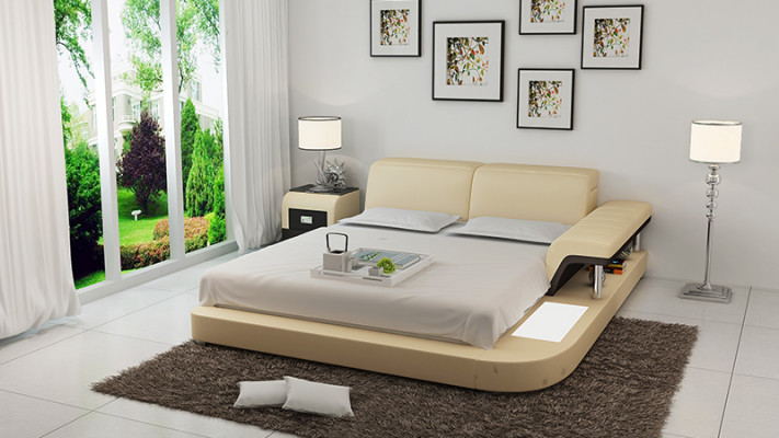Watebedhotel Tweepersoonsbed Bedden Compleet Lederen Bed Bekleed Bed Water