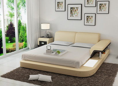 Watebedhotel Tweepersoonsbed Bedden Compleet Lederen Bed Bekleed Bed Water