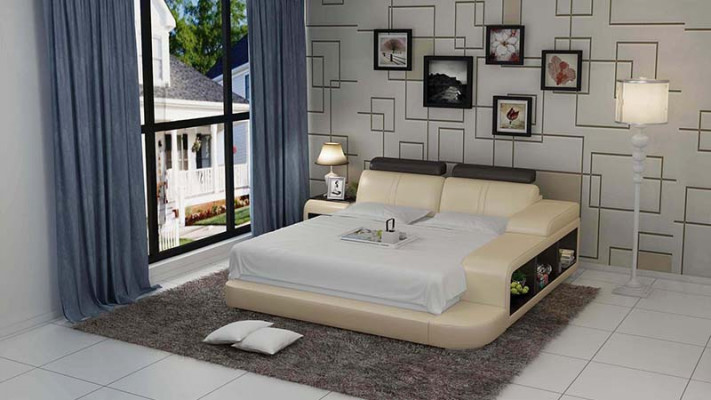 Waterbed Hotel Dubbel Bed Bedden Compleet Lederen Bed Bed Water LB8810