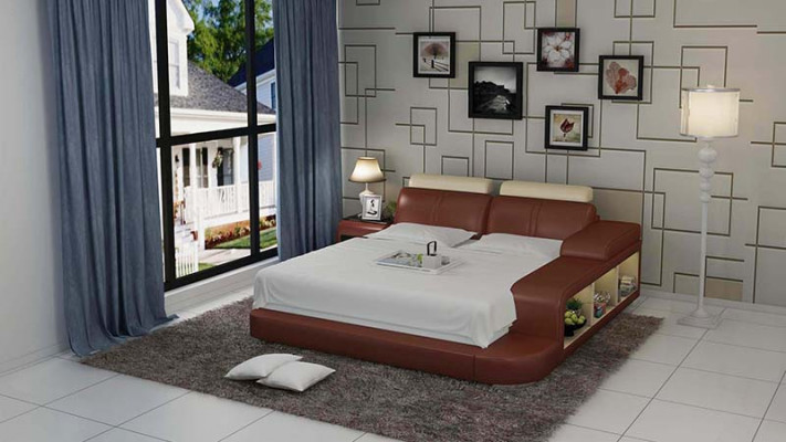 Waterbed Hotel Dubbel Bed Bedden Compleet Lederen Bed Bed Water LB8810