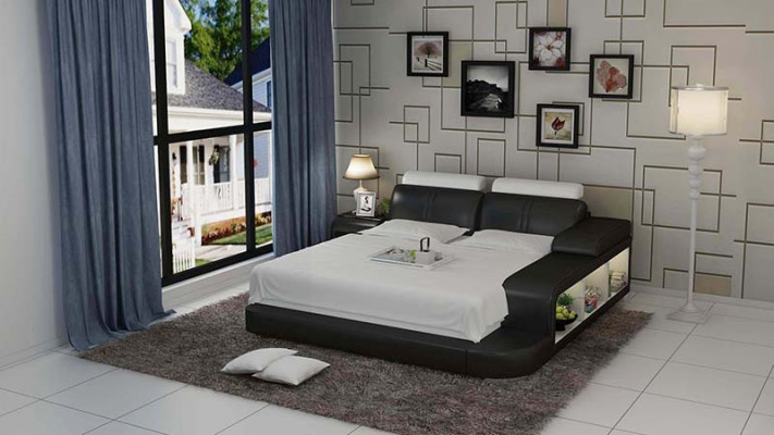Waterbed Hotel Dubbel Bed Bedden Compleet Lederen Bed Bed Water LB8810