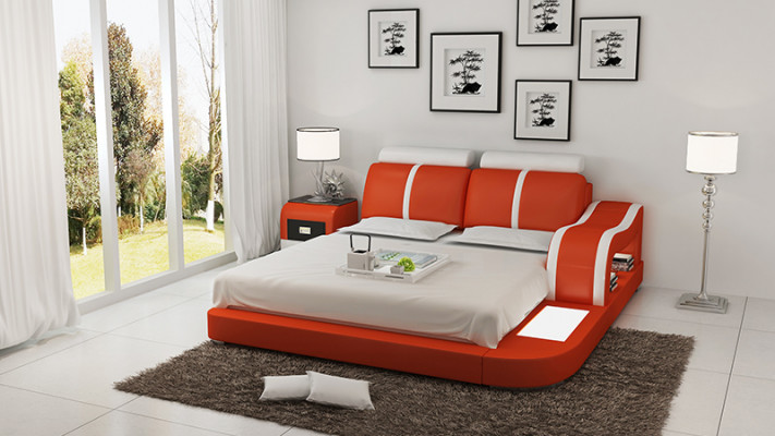 Waterbed Hotel Tweepersoonsbed Complete leren bed Boxspring Water LB8811