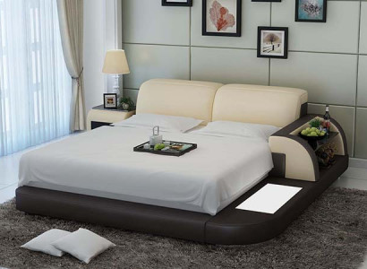 Wasserbett Hotel Dubbel Bed Bedden Compleet Leren Bed Gestoffeerd Water LB8812