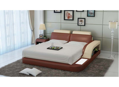 Waterbed Hotel dubbel bed bedden Complete leren bed gestoffeerd bed water LB8814