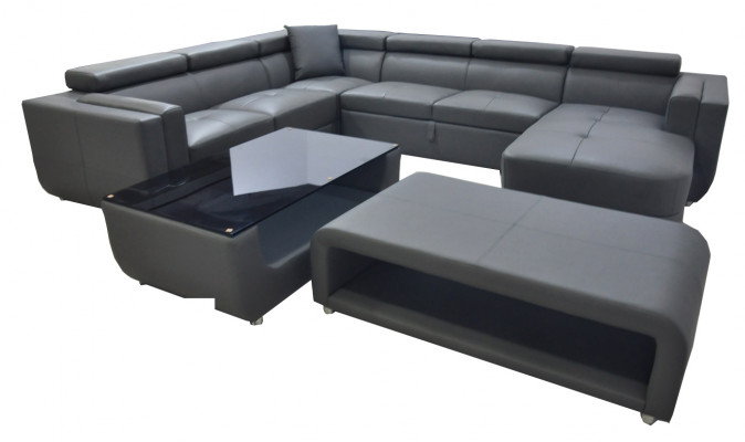 Ontwerper Leren Bekleding Hoekbank Leren Bank Bekleding Hoek Landschapskamer A1186