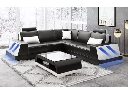 Hoekbank Verlicht Led Bank Bank Beklede Hoekbank Bankstellen Salontafel