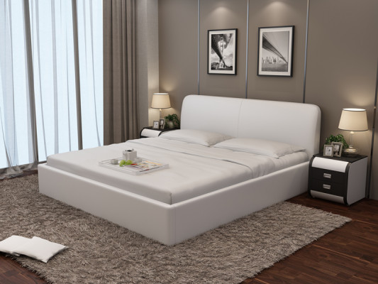 Wasserbett Hotel Tweepersoonsbed Volledig waterbed Lederen bed, gestoffeerd waterbed LB8836