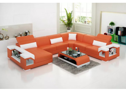Hoekbank woonlandschap hoekbank hoekbank bekleding bank U-vorm leren bank bank