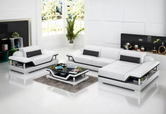 Hoekbank woonlandschap hoekbank hoekbank gestoffeerd bank L-vorm leren bank bank