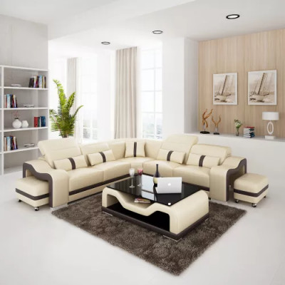 Hoekbank Zitkussen Hoekbank Woonlandschap Bank Hocker Salontafel Nieuw