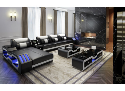 Edel luxe bank hoekbank woonlandschap multifunctionele banken bank USB-licht