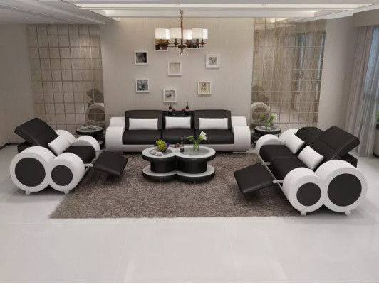 Woonlandschap Designer Bank Bankstel 3-zits hoekbank Bekledingsset