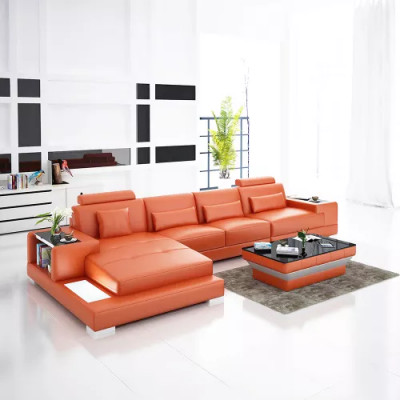 Bankstel hoekbank woonlandschap designer bankstel hoekbank L-vorm hoekbank leren bankstel