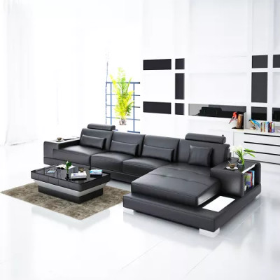 Bankstel hoekbank woonlandschap designer bankstel hoekbank L-vorm hoekbank leren bankstel