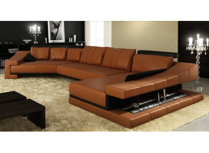 Leren bankstel woonlandschap XXL hoekbank Bigsofa bankstel ontworpen bank PHM105