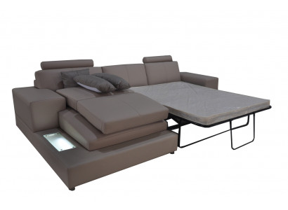 Leder Bank Woonlandschap Hoekbank Ontwerp Moderne Bank L-Vorm