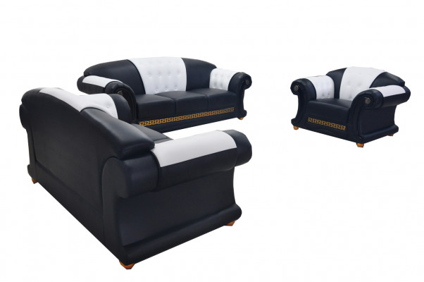 3+2+1 set leren bank bank gestoffeerde banken bankstellen woonlandschap luxe nieuw