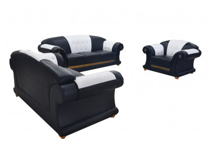3+2+1 set leren bank bank gestoffeerde banken bankstellen woonlandschap luxe nieuw