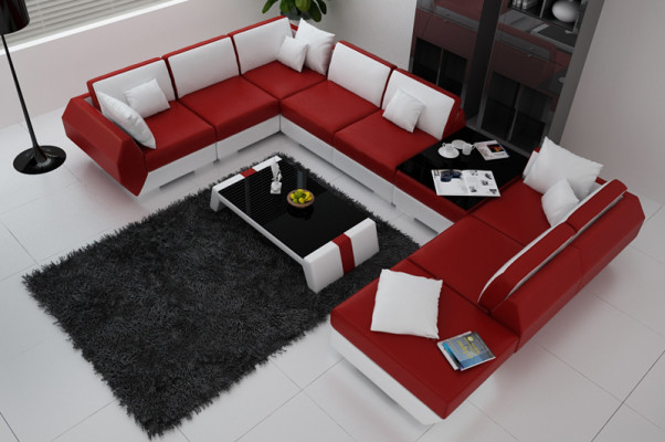 Ledersofa Bank Bankstel Nieuw Hoekbank Hoek Set Ontwerp Modern Sofa R7002