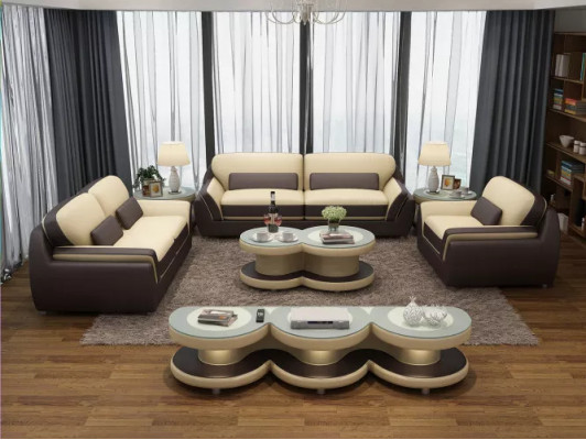 Designer Bank Leren Bank Bankstel 3-Zits Moderne Bank Woongebied