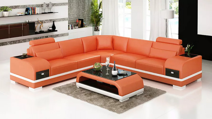 Ontwerp leren bankstel bank hoekbank bank bankstellen leren bank woonkamer
