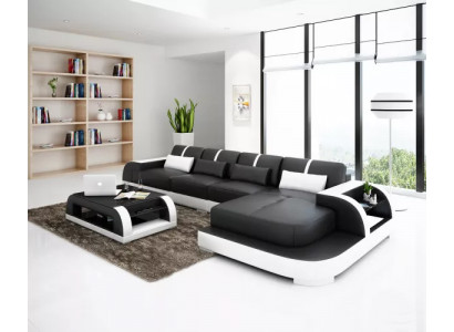 Ontwerp hoekbank lederen bankstel bank stoffen banken bankstellen leren bank woonkamer