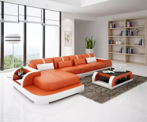 Ontwerp hoekbank lederen bankstel bank stoffen banken bankstellen leren bank woonkamer