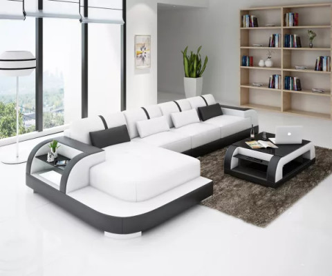 Ontwerp hoekbank lederen bankstel bank stoffen banken bankstellen leren bank woonkamer