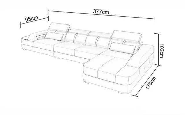Ontwerp leren zitgroep woonkamer hoekbank leren bank bank stoffen banken sofa's.