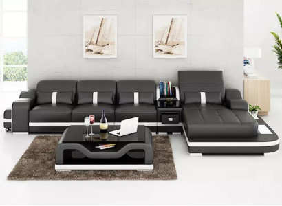 Bankstel hoekbank hoekbank woonlandschap leren bank designbank hoekbank L-vorm