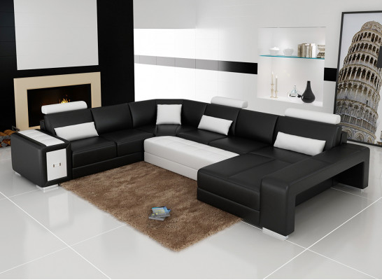 Leren bank Bank Woonlandschap Hoekbank Modern Hoek Decor Ontwerp Set  Leren bank Bank Woonlandschap Hoekbank Modern Hoek Decor Ontwerp Set